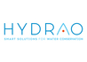 Hydrao logo with tagline blue on white