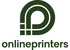 Onlineprinters logo wort bildmarke crown gruen
